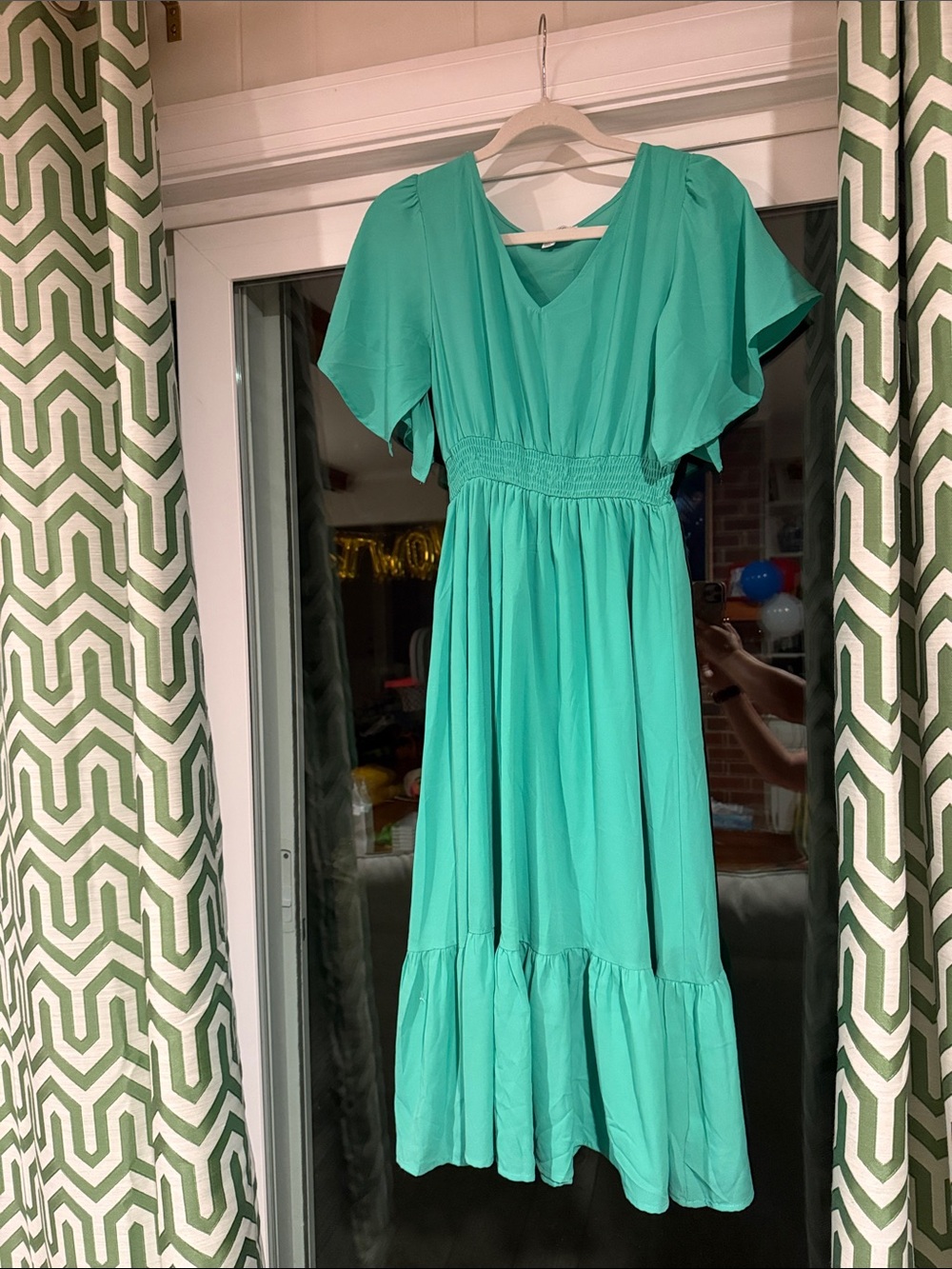 She + Sky Teal / Mint Green Midi Dress